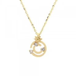 Colgante Zurrunbilo Plata Dorada y Circonitas*Eguzkilore Outlet