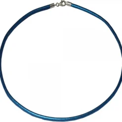 Cordón Cuero Azul Metalizado*Eguzkilore Best