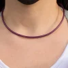 Cordón de Cuero Morado Metalizado*Eguzkilore Hot
