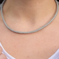 Cordón Fly Gris con Cierre de Plata Negra*Eguzkilore Clearance