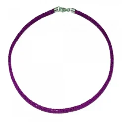 Cordón Fly Morado con Cierre de Plata*Eguzkilore Clearance