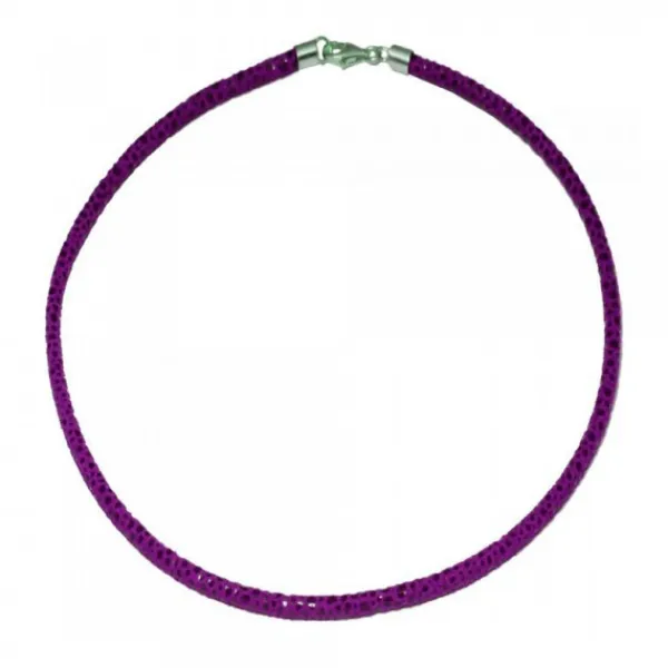 Cordón Fly Morado con Cierre de Plata*Eguzkilore Clearance