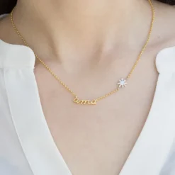 Gargantilla Ama Plata Dorada y Plateado*Eguzkilore Best