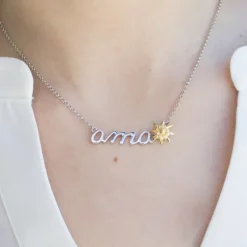 Gargantilla Ama Plata y Dorado*Eguzkilore Sale