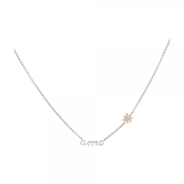 Gargantilla Ama Plata y Rosa*Eguzkilore Clearance