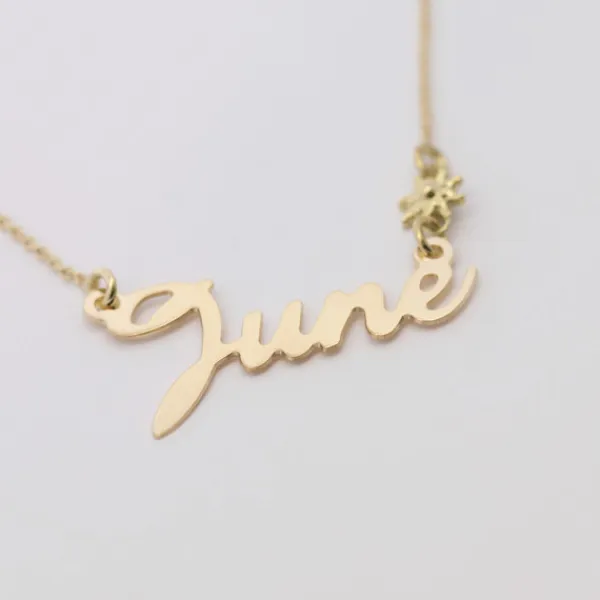 Gargantilla de Oro Izena June*Eguzkilore New
