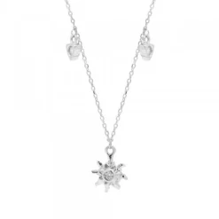 Gargantilla Oro Blanco y Brillantes*Eguzkilore Online