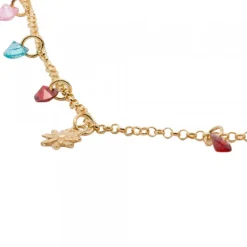 Gargantilla Plata Dorada con Cristales Multicolor*Eguzkilore Sale