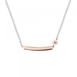 Gargantilla Identidad Plata Rosa Personalizable*Eguzkilore Clearance