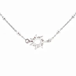 Gargantilla Mountain de Plata con Cadena de Bolitas*Eguzkilore Sale