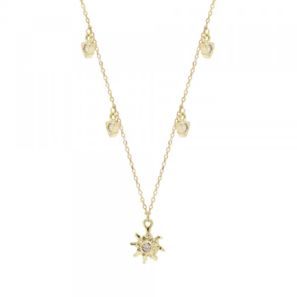 Gargantilla Oro Motivos con Brillantes*Eguzkilore Sale