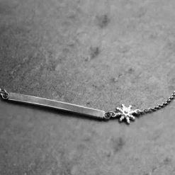 Gargantilla Zubi Plata Bicolor con Personalizable*Eguzkilore Sale