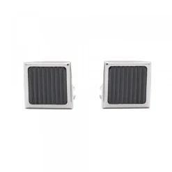 Gemelos Viceroy Cuadrados Acero Negro*Eguzkilore Discount