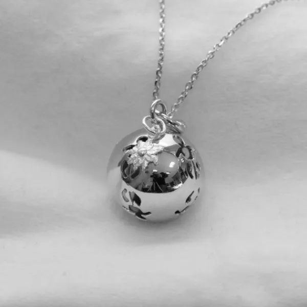 Llamador de Ángeles con Bebé de Plata*Eguzkilore Online