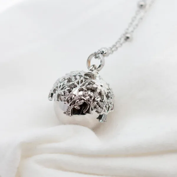 Llamador de Ángeles Árbol de la vida y Circonitas con Mariposa Personalizable*Eguzkilore New