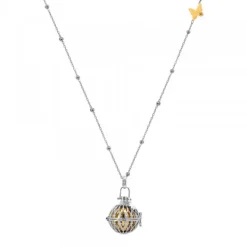 Llamador de Ángeles Rombos con Bola Dorada y Mariposa Personalizable*Eguzkilore Discount