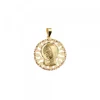Medalla Calada Virgen Niña Oro 18mm Personalizable*Eguzkilore Discount