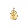 Medalla Oval Virgen Niña Oro Bicolor Personalizable*Eguzkilore Best