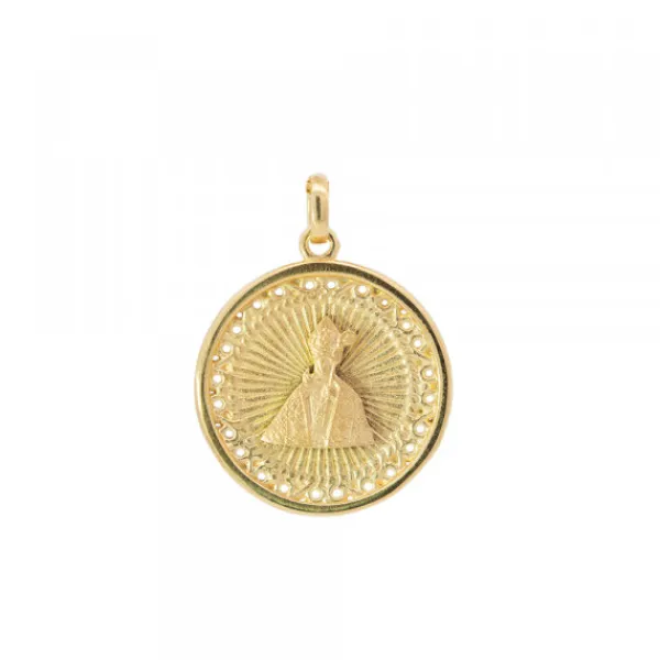 Medalla San Fermín de Plata Dorada Personalizable*Eguzkilore Best