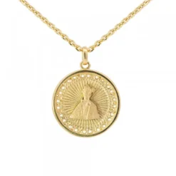 Medalla San Fermín de Plata Dorada Personalizable*Eguzkilore Best