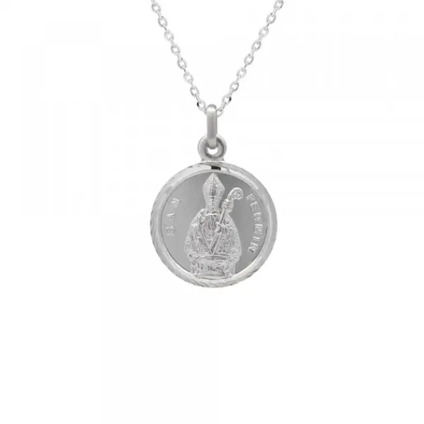 Medalla San Fermín Plata 17mm Personalizable*Eguzkilore Online