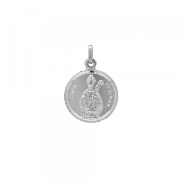 Medalla San Fermín Plata 17mm Personalizable*Eguzkilore Online