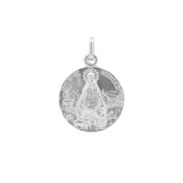 Medalla Virgen Aranzazu Plata 17mm*Eguzkilore New