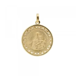 Medalla Virgen del Carmen de Plata Dorada Personalizable*Eguzkilore Best