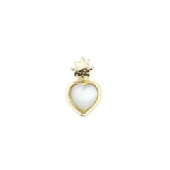 Mini Colgante Corazón y Plata Dorada*Eguzkilore Online