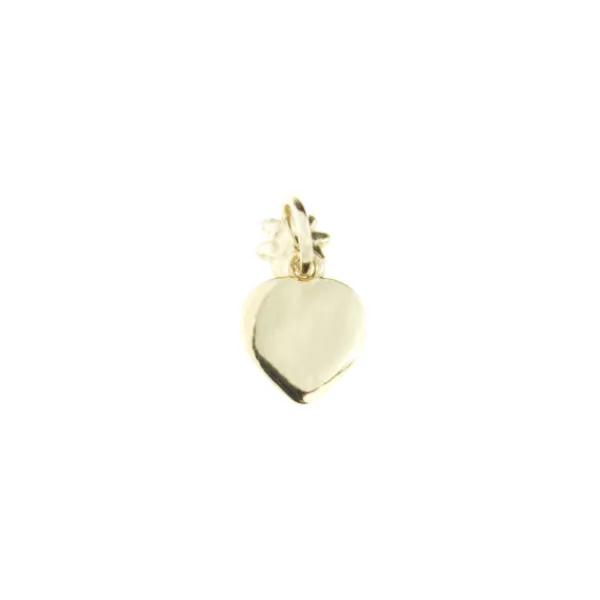Mini Colgante Corazón y Plata Dorada*Eguzkilore Online