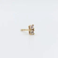 Mini Trepador Oro Doble Circonita*Eguzkilore Discount