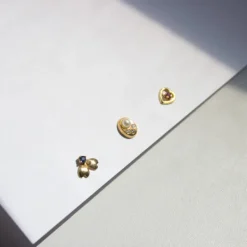 Mini Trepador Oro y Circonita Azul*Eguzkilore Best