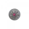 Moneda de Plata con Circonitas Granates*Eguzkilore Discount