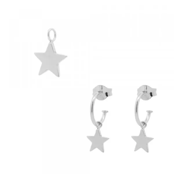 Pack Colgante y Pendientes Estrella de Plata*Eguzkilore Best