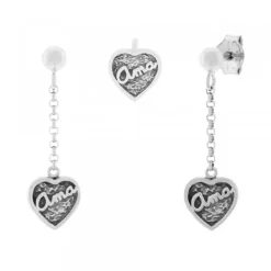 Pack Colgante y Pendientes Largos Ama Plata*Eguzkilore Clearance