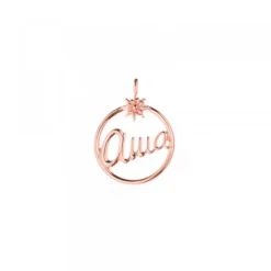Pack Colgante y Pulsera Ama Redondo Plata Rosa*Eguzkilore Online