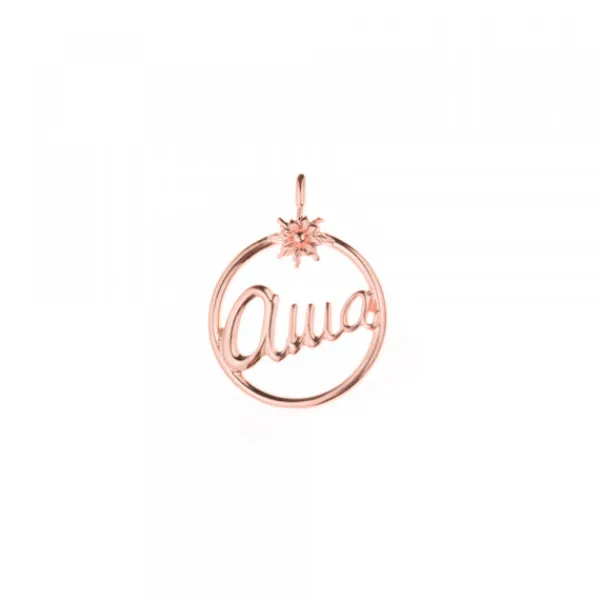 Pack Colgante y Pulsera Ama Redondo Plata Rosa*Eguzkilore Online
