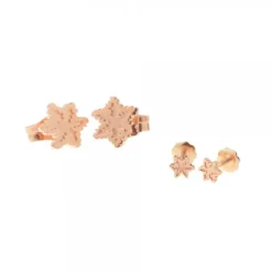Pack Dúo Pendientes Oro Rosa*Eguzkilore Hot