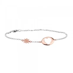 Pack Madre e Hija Pulsera Corazón de Plata Rosa*Eguzkilore