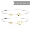 Pack Madre e Hija Pulsera Corazón Dorado*Eguzkilore New