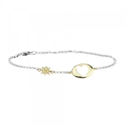 Pack Madre e Hija Pulsera Corazón Dorado*Eguzkilore New