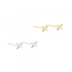 Pack Piercings Estrella 4 Puntas Plata 4 Uds*Eguzkilore Clearance