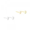 Pack Piercings Media Luna Plata 4 Uds*Eguzkilore Best