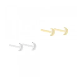 Pack Piercings Media Luna Plata 4 Uds*Eguzkilore Best