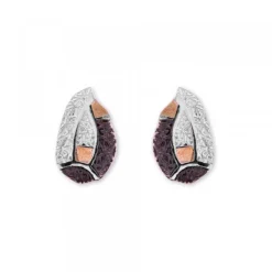 Pendientes Almendra Vitoria Plata y Lámina de Oro*Eguzkilore Hot