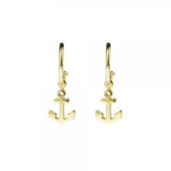 Pendientes Aro Ancla de plata dorada*Eguzkilore Best