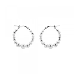 Pendientes Aro Bolitas Plata 20mm*Eguzkilore Sale