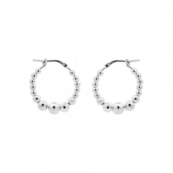 Pendientes Aro Bolitas Plata 20mm*Eguzkilore Sale