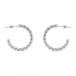 Pendientes Aro Chain Plata 22mm*Eguzkilore Clearance