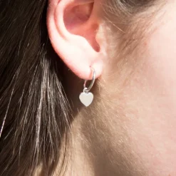 Pendientes Aro Corazón Plata*Eguzkilore Discount